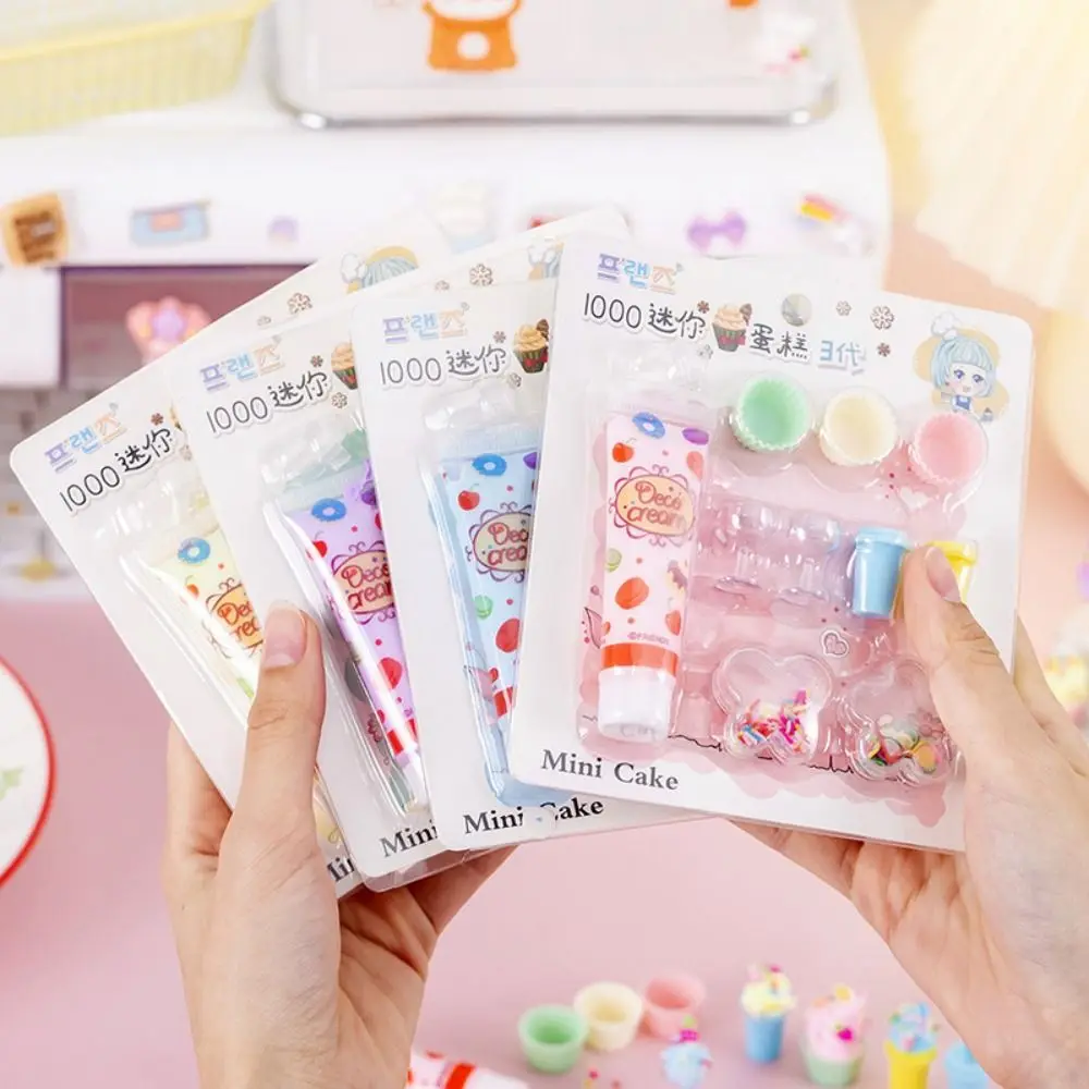

Mini Simulation Cream Ice Cream Dessert Making DIY Cream Glue Cake Model Small Parts Handmade Play House Toy Role-Playing