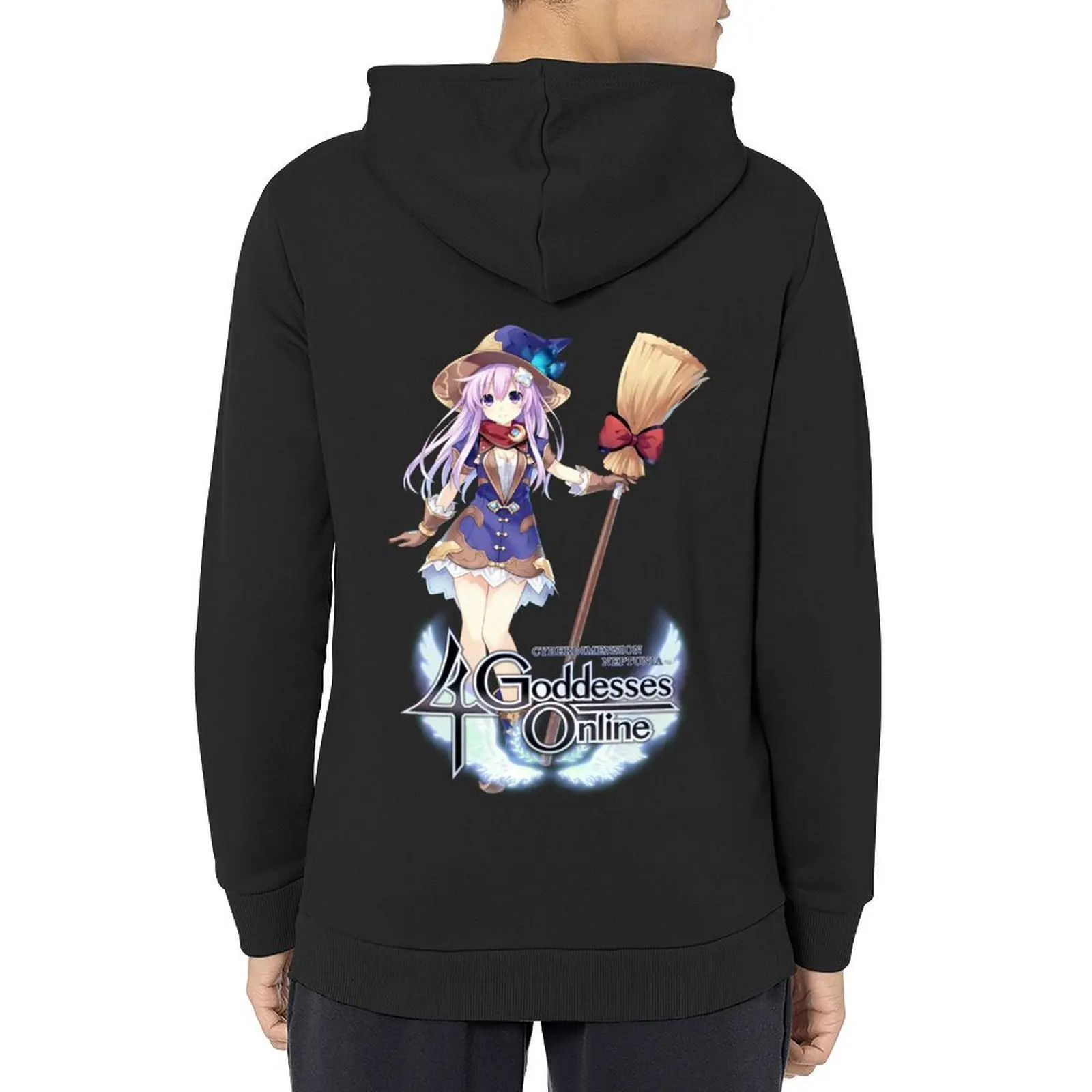 Nepgear - Cyberdimension Neptunia: 4 Goddesses Online Sudadera con capucha otoño nuevos productos hombres usan sudadera con capucha de estilo japonés de gran tamaño