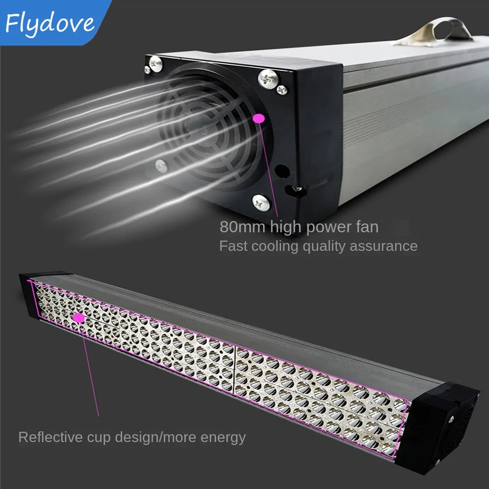 1000W 500W UV Ultraviolet Curing Lamp 365nm 395nm 405nm Glue Resin Green Oil Solder PCB board Coating LCD Screen Paint Varnish