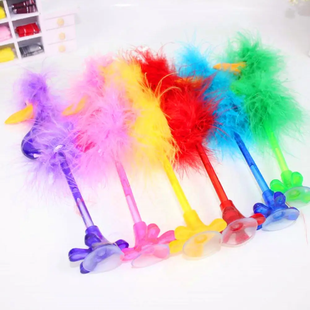 

5Pcs Cartoon Ostrich Gel Pens Cute Kawaii Stationery for Drawing Marking Greeting Cards Handwork Rewards Business Gifts Novelty