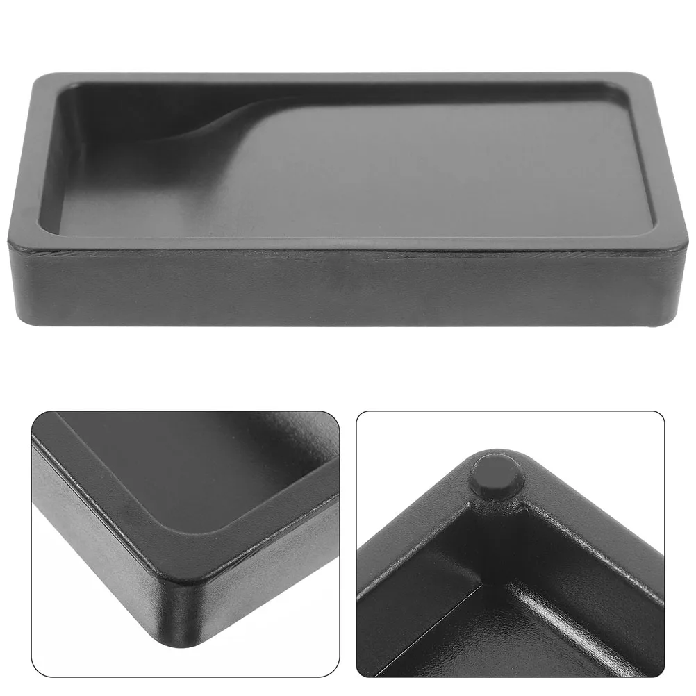 

2 Pcs Portable Inkstone Inkslab Painting Calligraphy Exercising Chinese for Writing Black Grinding Student
