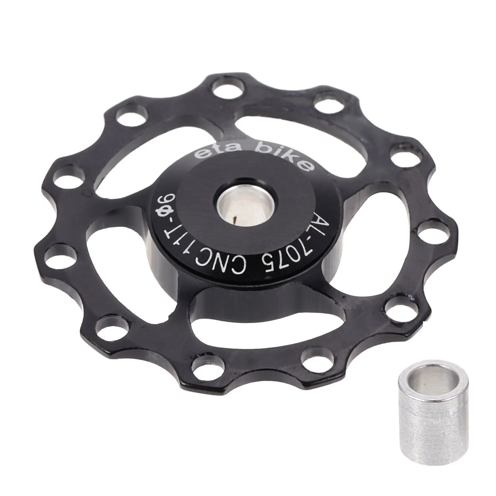 

Rear Guide Wheel Aluminum Alloy Derailleur CNC Bearing Transmission Mountain Bike Supplies Tension Pulley Gear Long Life Reduced