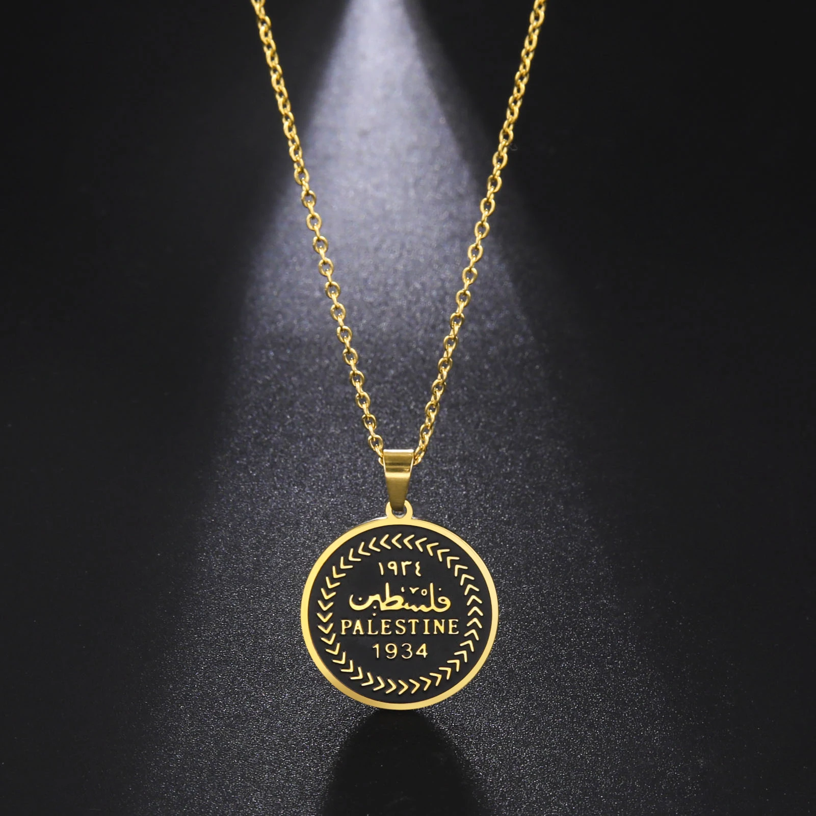 Cazador Vintage Palestine Women's Necklace Men Pendant Choker Necklace Mother Gift Stainless Steel Jewelry 2025 Wholesale