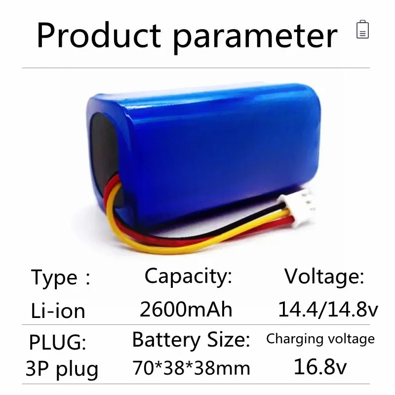 

14.4V 2600mAh /3500mAh/2800mAh Li-ion Battery for LIECTROUX C30B E30B Robot Vacuum Cleaner, High Quality Cell Replacement Part