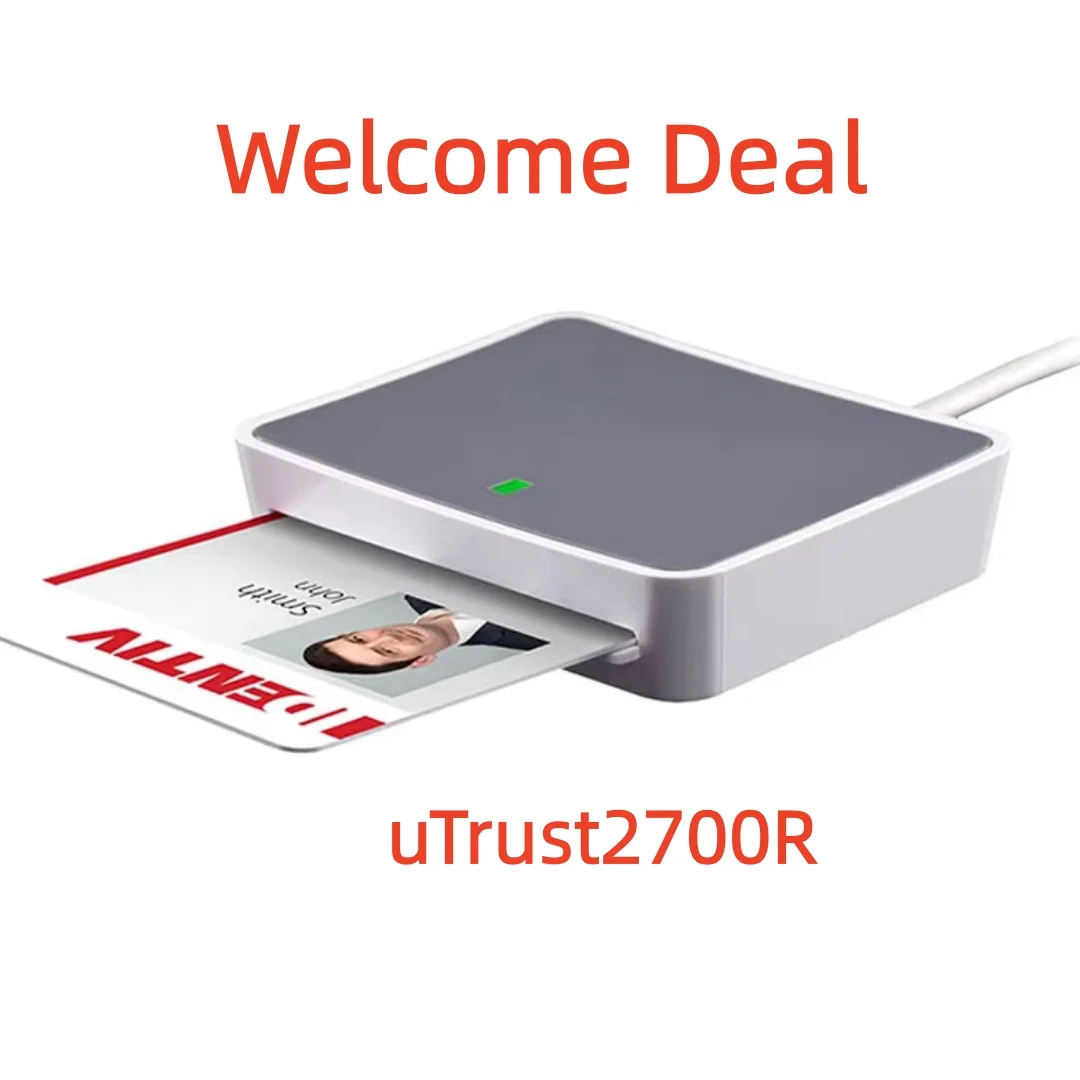 IDENTIV uTrust 2700R Contact Smart Card Reader USB Interface ISO7816 Card Reader