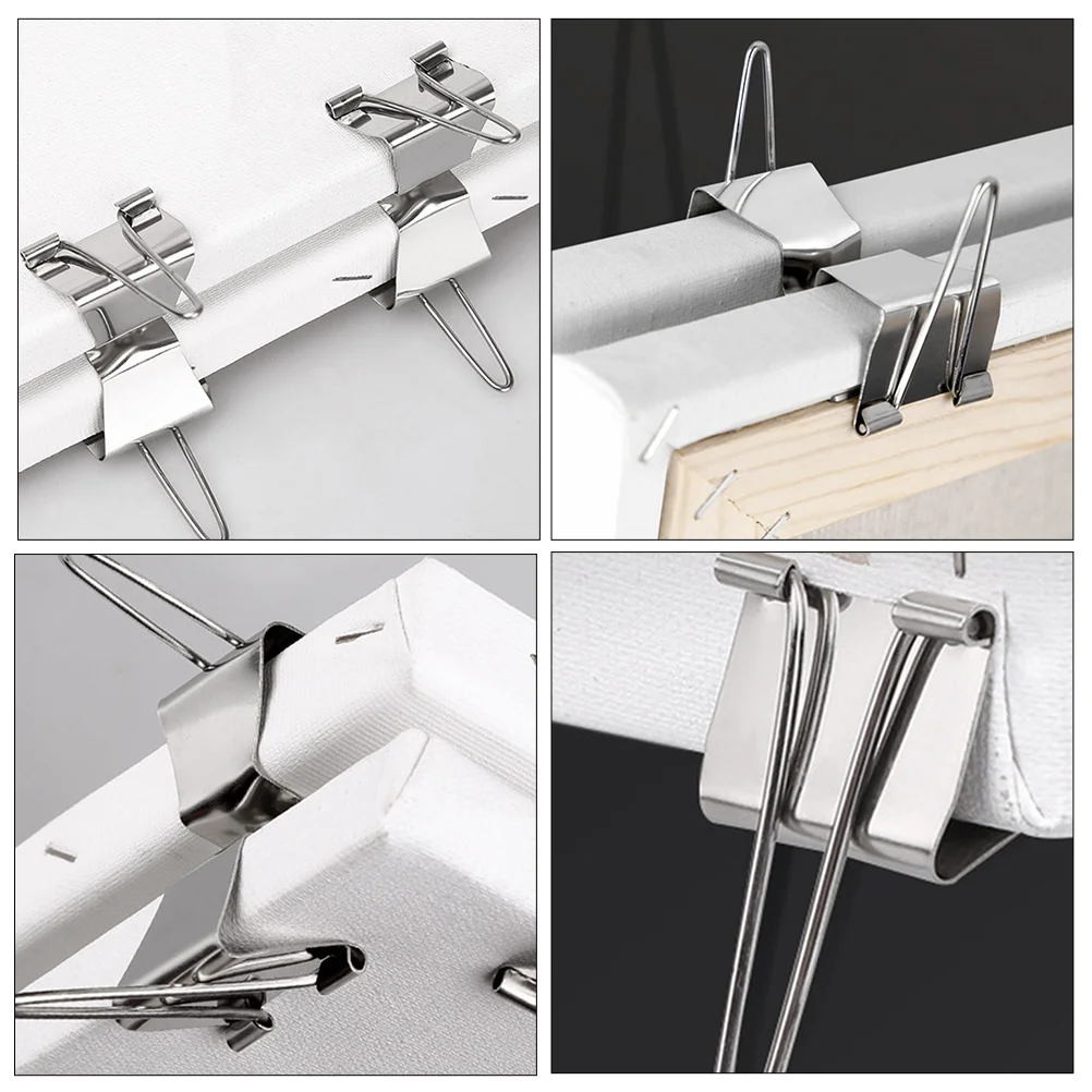 10 Pcs Canvas Clip Oil Painting Frame Clamps Separating Clips Stand Wet Stainless Steel Holder Artist Metal Carrier