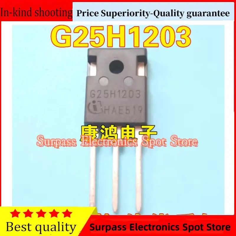 

10PCS-100PCS G25H1203 IGW25N120H3 TO-247 IGBT 25A 1200V Price Superiority-Quality guarantee