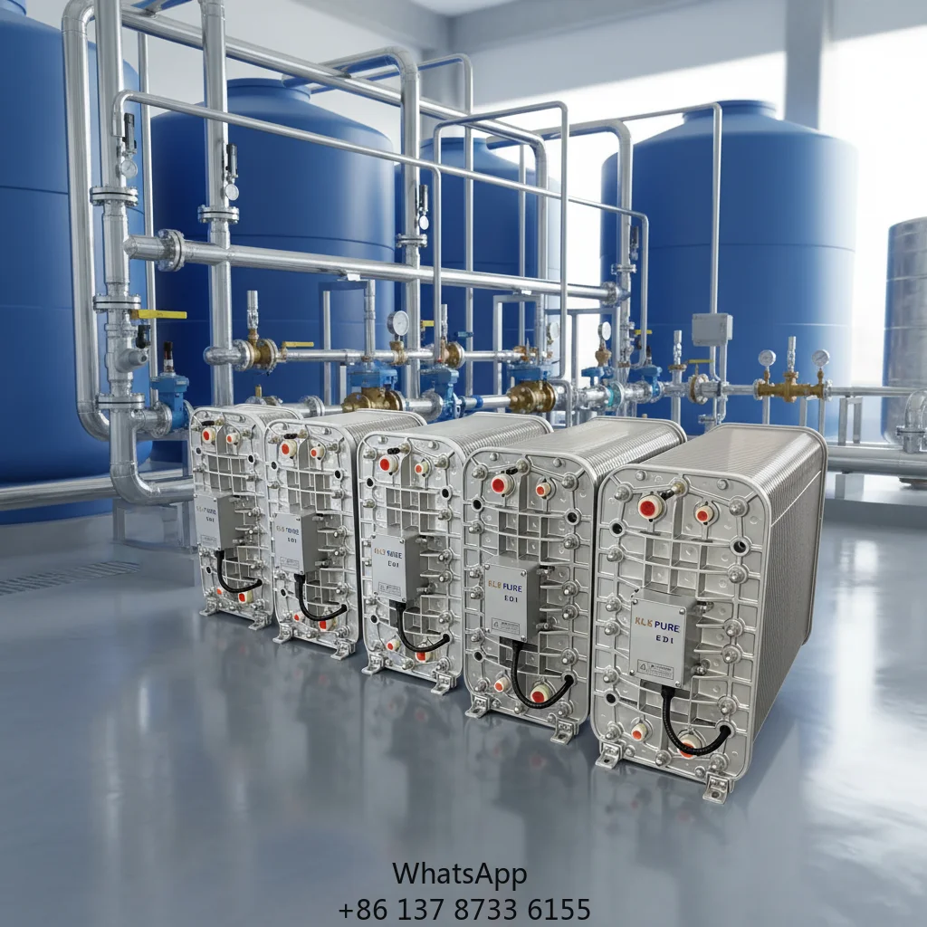 China HUAMO Ultra Pure Water EDI Module 100L/H Reverse Osmosis Water Treatment Equipment High Temperature Resistant Imported