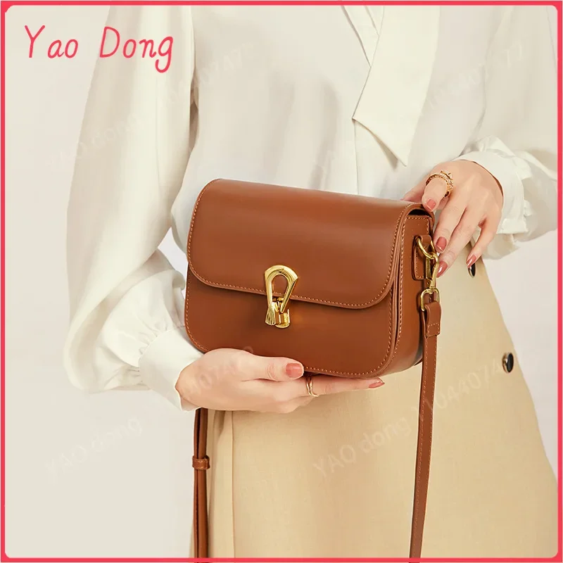 Yao dong Women's Shoulder Bag 2024 New Luxury PU Leather Women Crossbody Bags Solid Color Simplicity Messenger Bag 8206