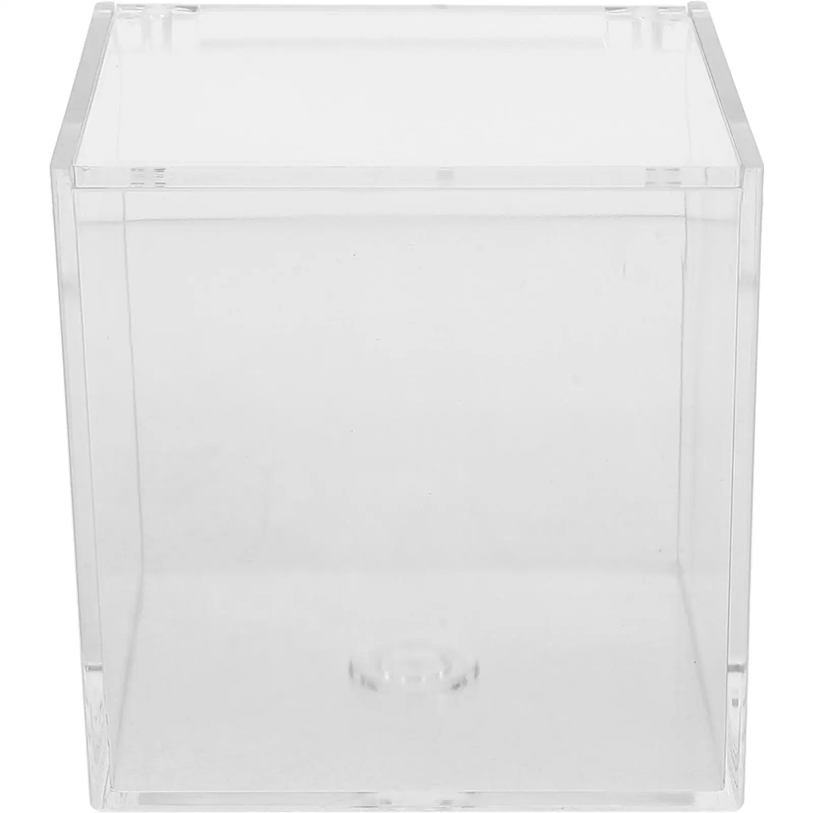 Acrylic Storage Box 10cm Transparent Display Case for Figure Toy Figurine Model Holder Desk Organizer Exhibit