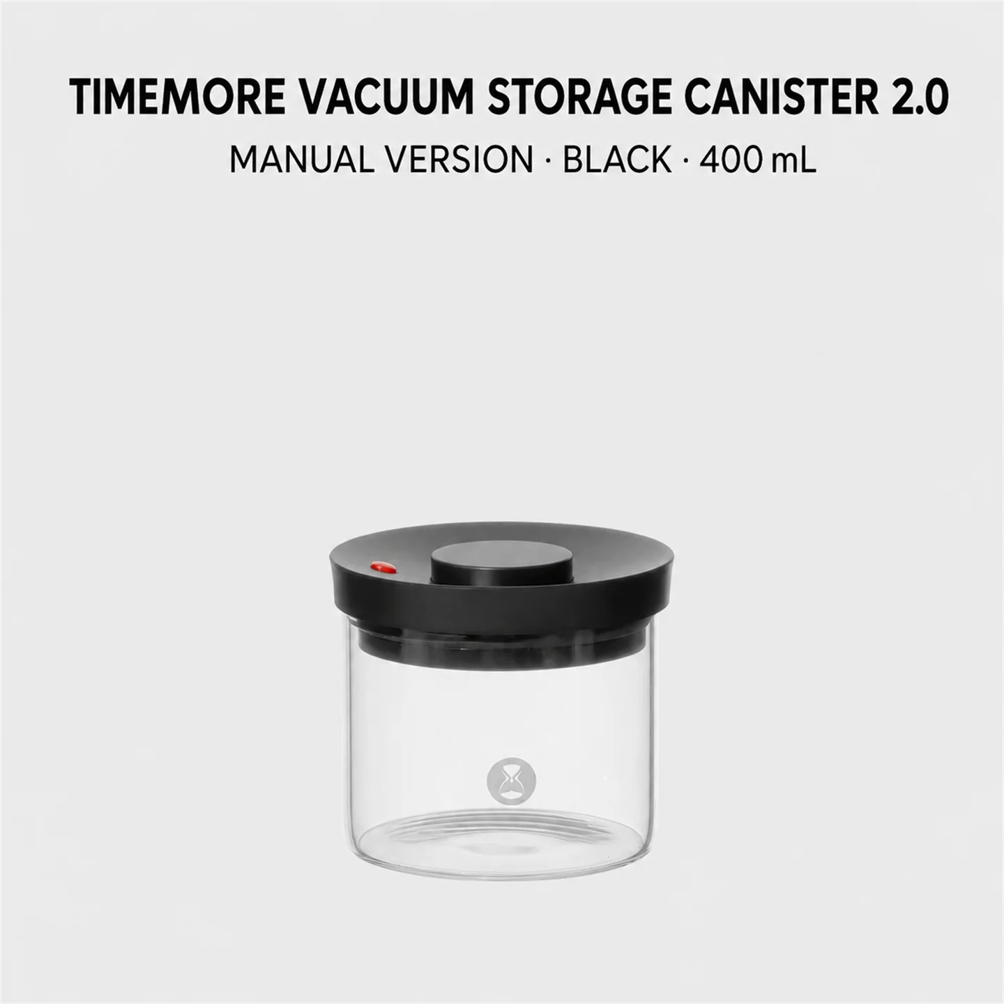 TIMEMORE Vacuüm Bewaarbus, Handmatig Afgesloten Glazen Bus, Koffiepot Met Eenrichtingsluchtklep Voor Koffie, Thee, 400/800/1200ml