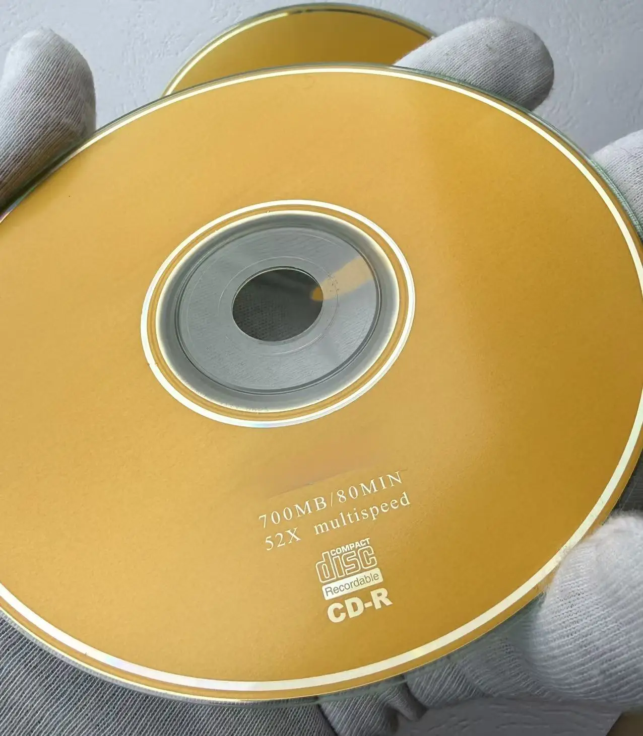 Wholesale Authentic 10 discs 700 MB Gold Blank Printed CD-R Disc