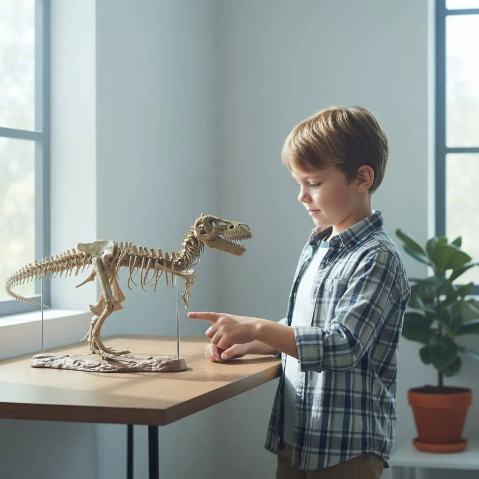 

Three-Dimensional Dinosaur Skeleton Model Large Size Tyrannosaurus Rex Skeleton Model Kit Dinosaur Remains Assembly Toy DIY