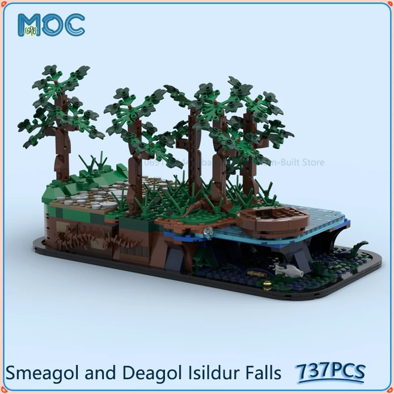 Smeagol and Deagol Isildur Falls Upgrade MOC Building Blocks DIY Assemble Bricks Stacking Rings Collection Toys Gifts 737PCS