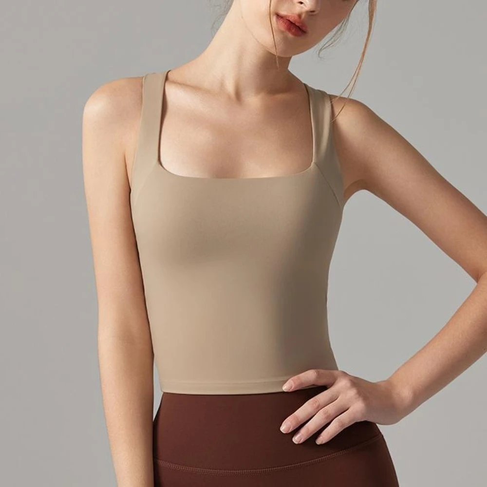 MIML Women Crop Tops High-Intensity Sports Bra Training Top Shock Absorbent Running Yoga Vest Backless Strapless Bra for Women