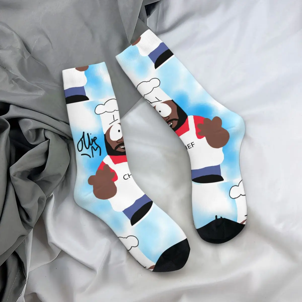 

Souths Parks Socks Chef Modern Stockings Winter Non Slip Men Socks Medium Soft Custom Skateboard Socks