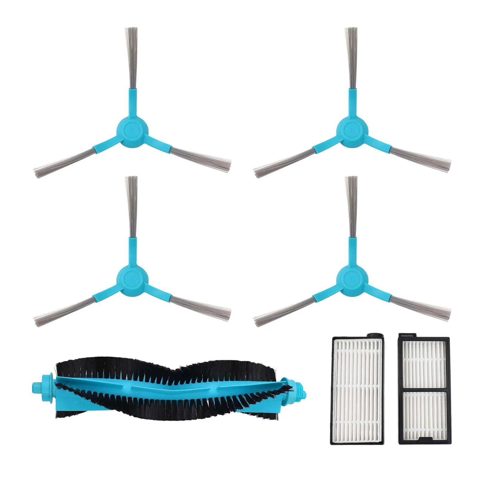 청소 브러시 ​​세트 로봇 진공 액세서리 코너 청소 기능 Conga 5090 용 효율적인 청소 성능