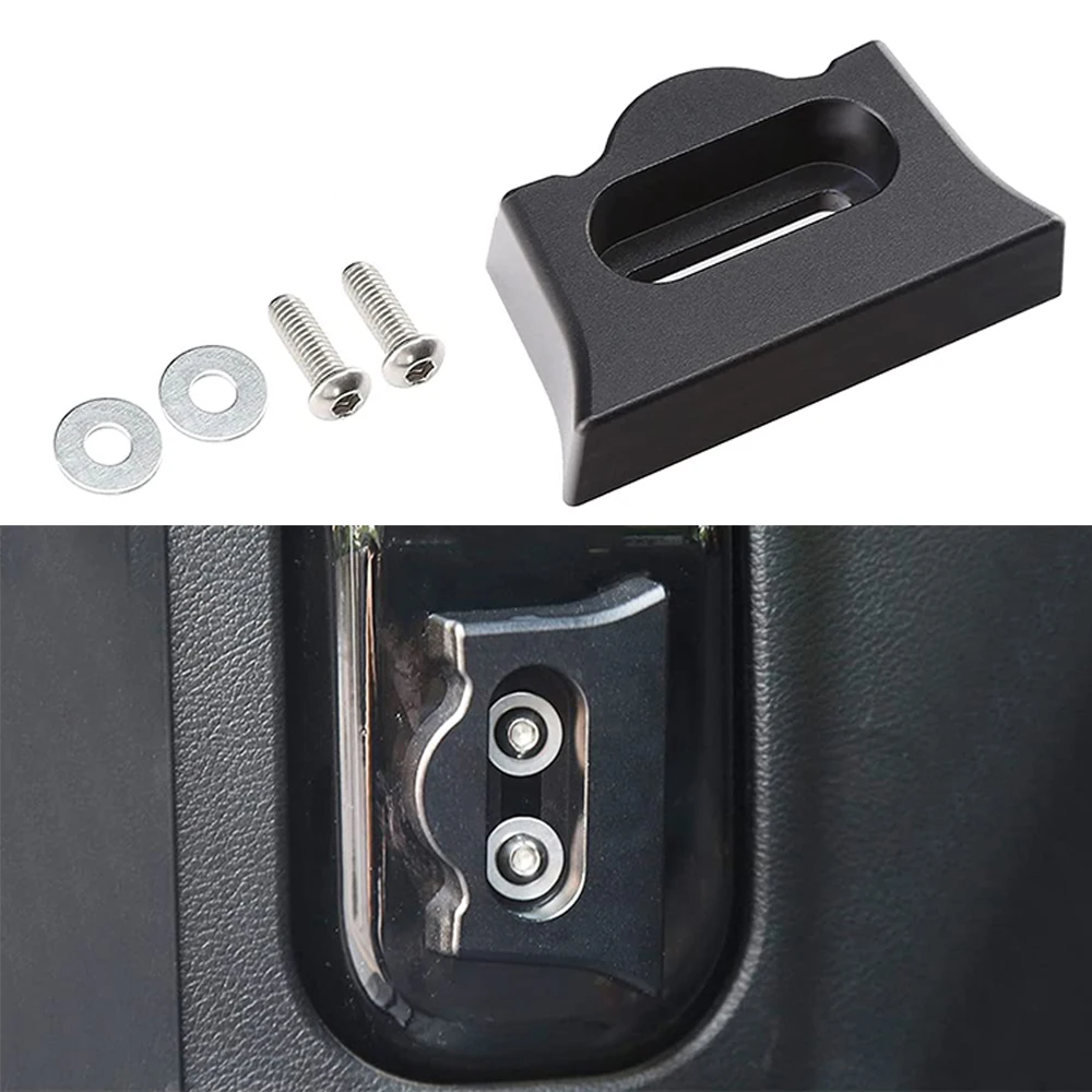 MOVOTOR 1 Pcs Car Accessories Black Tailgate Latch Bumper Stop Tailgate Alignment for Jeep-Wrangler JL JLU 2018 2019 2020 2021