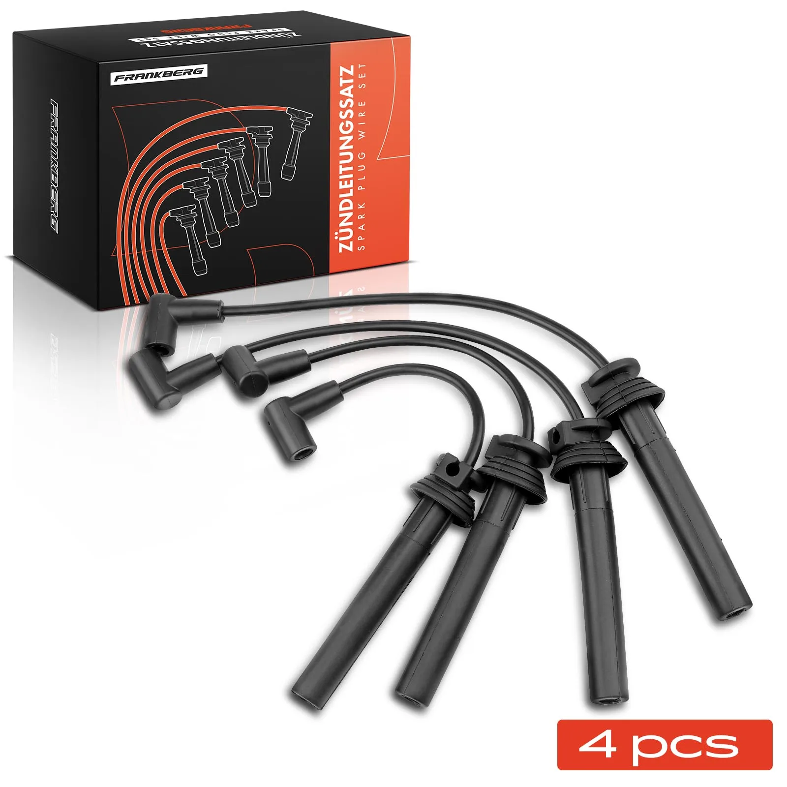 Frankberg 4x Zündleitungssatz Zündkabel für MINI R50 R52 R53 R57 1.4L 1.6L 2001-2008 671-4082 05072488AA
