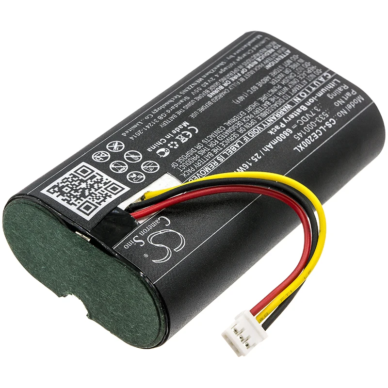 GreenBatteryPowerCameronSino 홈 보안 카메라 리튬 이온 배터리, Logitech 533-000145,CIRCLE 2 ICES-3(3), 6800mAh, 3.7V, 25.16Wh