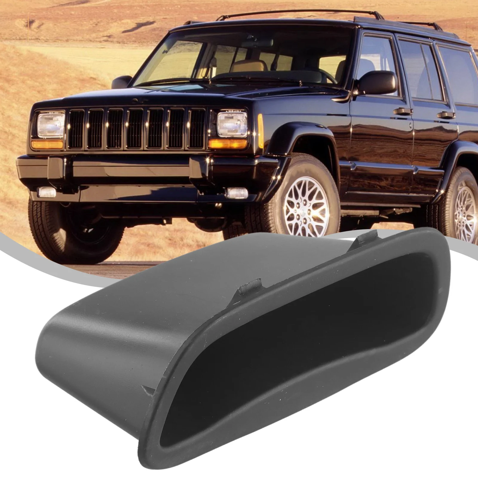 

Ручка задней двери 1UA33DX9AA, внутренняя часть для Jeep For Cherokee, практичный черный пластик, автоматические аксессуары, инструменты