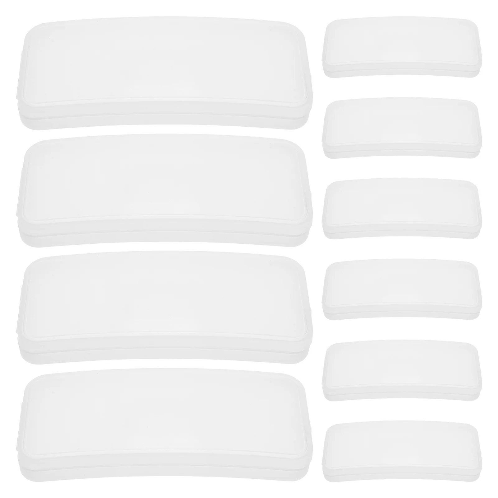 

10Pcs Sunglasses Clip Case Transparent Hard Shell Eyeglasses Organizer Portable Protection for Outdoor Activities