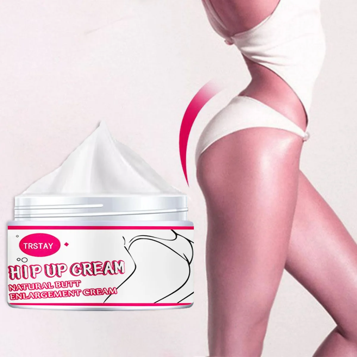 

TRSTAY Hip Lift Massage Cream, Allowing Skin Regeneration And Full Elasticity, Plump Buttocks