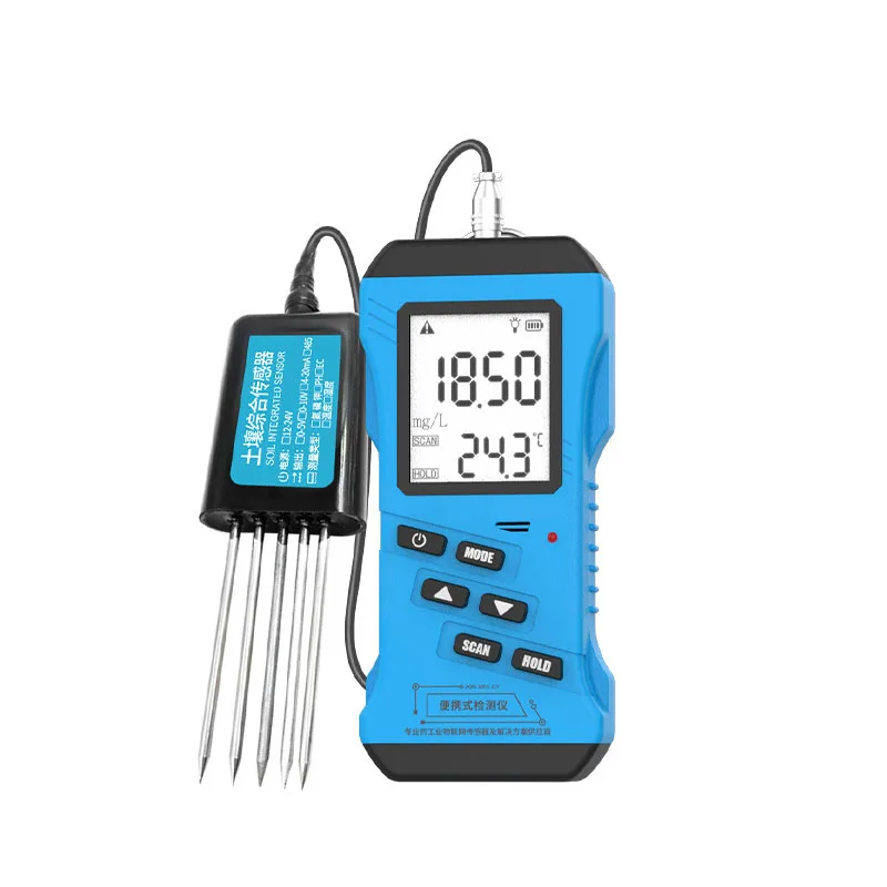 7 em 1 testador rápido do solo medidor de nitrogênio fósforo potássio n p k ph umidade umidade nutrientes conductividade tester ce medidor