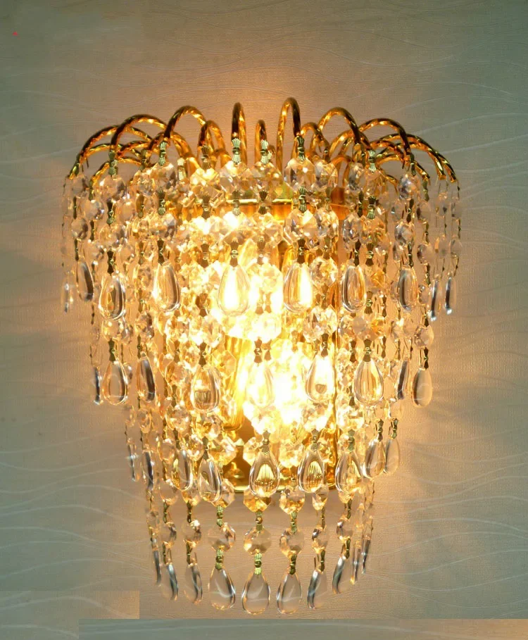 Crystal Wall Light Queen Crown Golden crystal k9 sconce wall lamp sconce lights