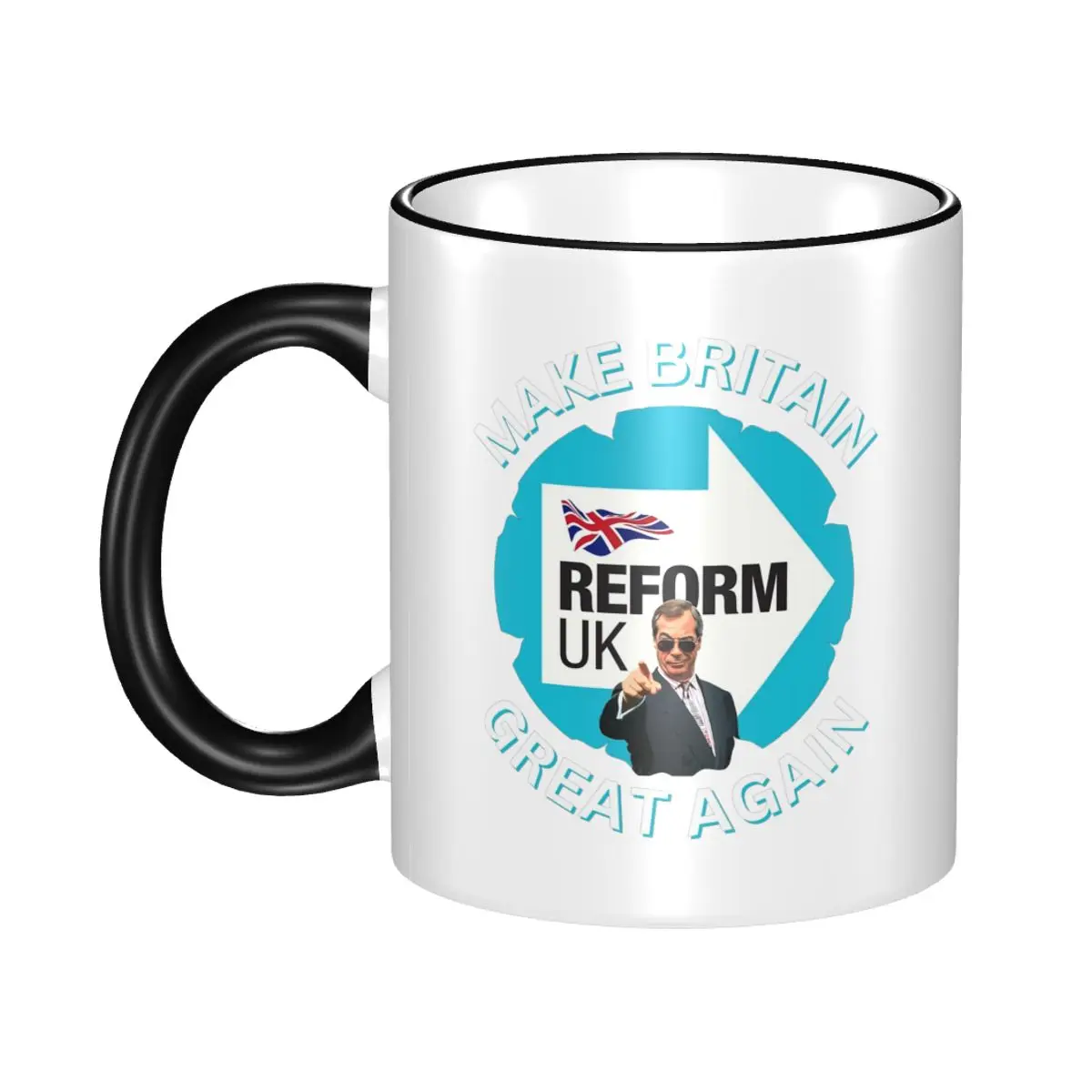 Make Britain Great Again Nigel Farage Reform UK Merch Coffee Mugs Cute Cup Gifts