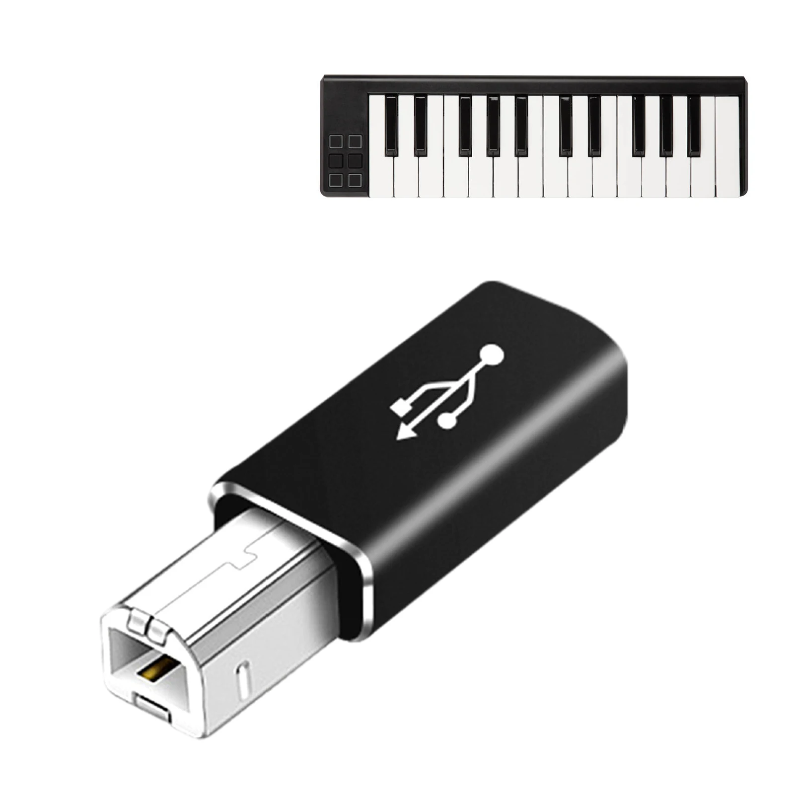 USB Loại C Sang USB B Nam Adapter Máy Quét Máy In Chuyển Đổi USB C Truyền Dữ Liệu Adapter Thẳng Và Khuỷu Tay tùy Chọn Cho DJ