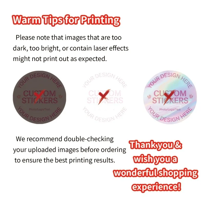 100pcs Custom 4cm Round Matte Stickers - Customizable for Business Logo & Event Souvenirs