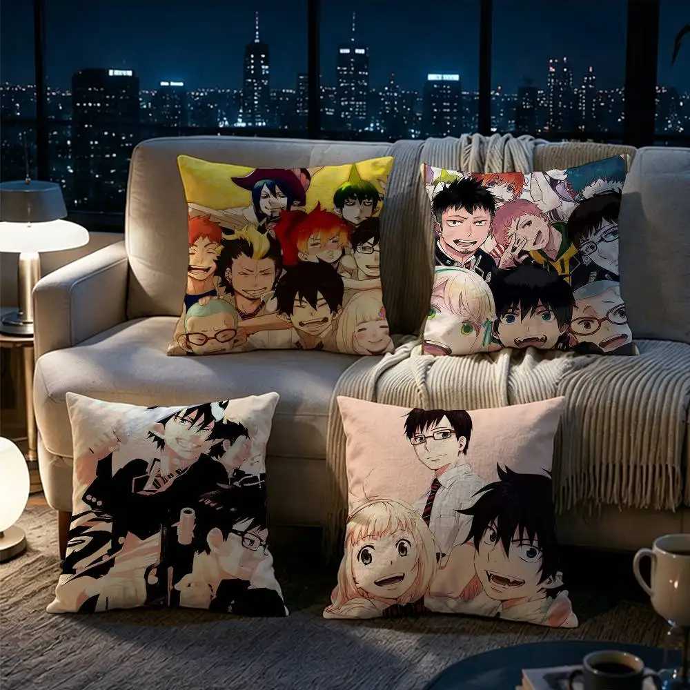 Anime Blue Exorcist   Pillow cover gift High definition digital printing,Surprise  vivid pattern Household.