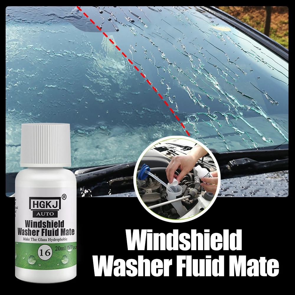 

20 50ml HGKJ 16 Additive Agent For Windshield Washer Glass Cleaner Car Window Wiper Fluid Water Repellent Hydrophobic Coating