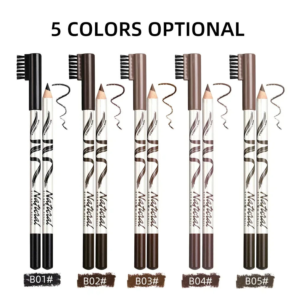 5 Colors Eyebrow Pencil Makeup Menow Eyebrow Marker Waterproof Eyebrow Tattoo for Eyebrows Enhancer Dye Tint Pen Long Lasting