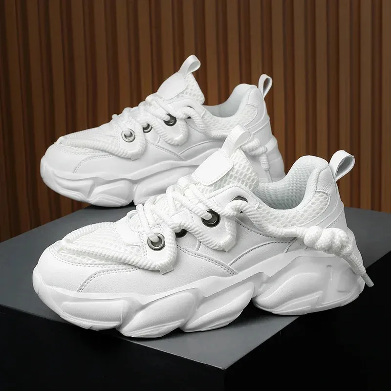 

Мужские массивные кроссовки 2025, дышащая обувь с сеткой, мужская спортивная повседневная обувь для бега, женская вулканизированная обувь для фитнеса