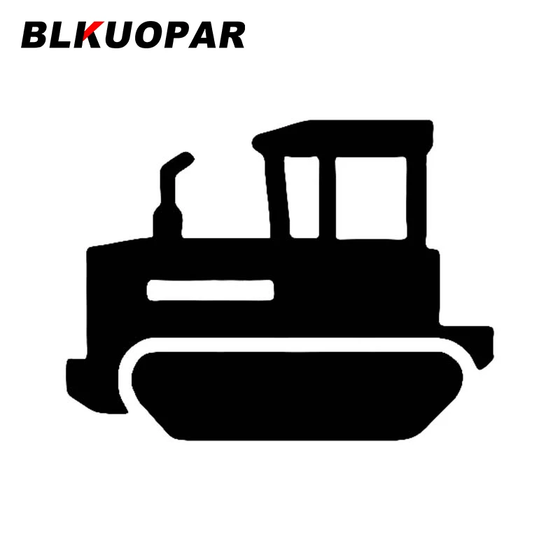 BLKUOPAR Bulldozer Silhouette Car Stickers Vinyl Material Decals Surfboard Waterproof Scratch-Proof Sunscreen Custom Printing