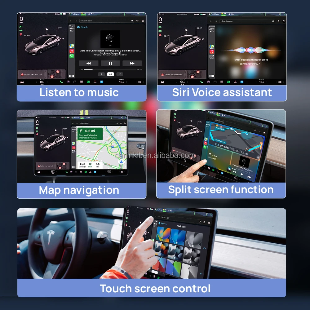 NewCarlinkit Wireless Carplay Box Car Smart Box Tesla Accessories for Tesla Model Y X S 3 Etc...