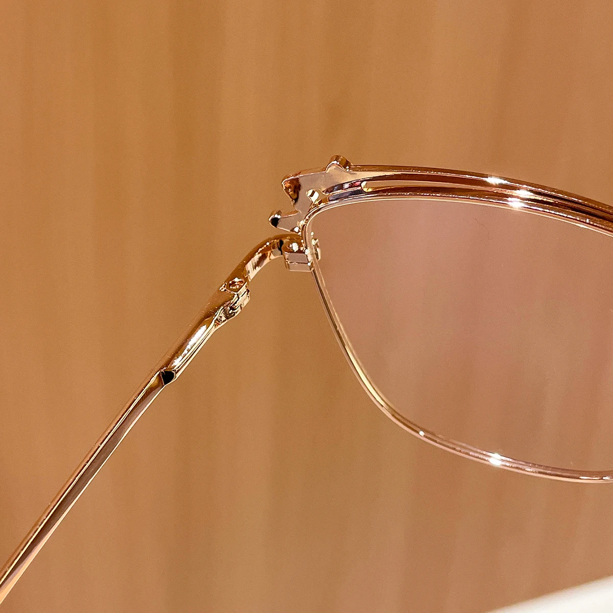 1Pc Women's Fashionable Plain Glasses, Elegant and Simple Style, Suitable for Office Use