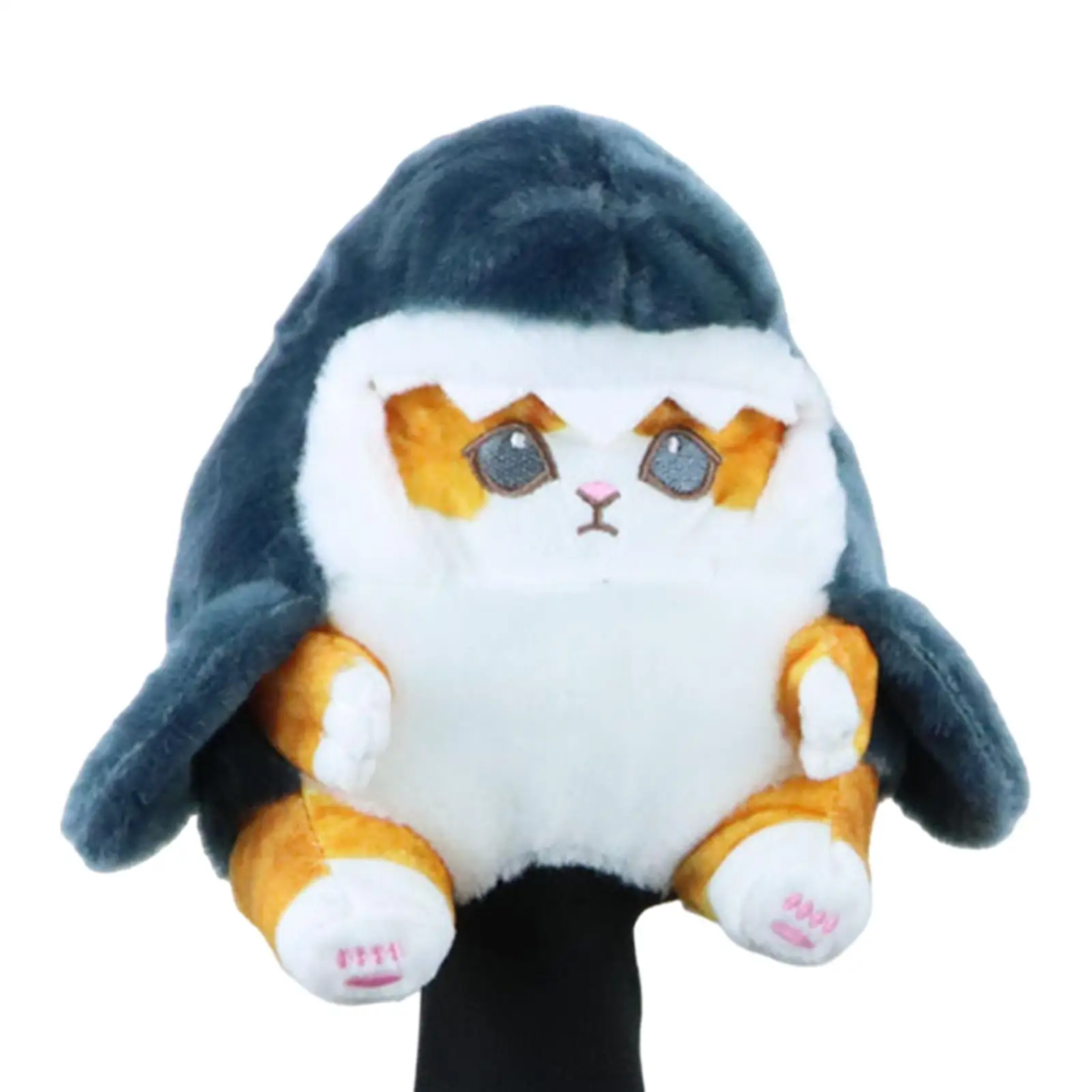 غطاء رأس ناعم للسائق من خشب الجولف من P، غطاء رأس لطيف لحماية النقل، غطاء رأس القط القرش