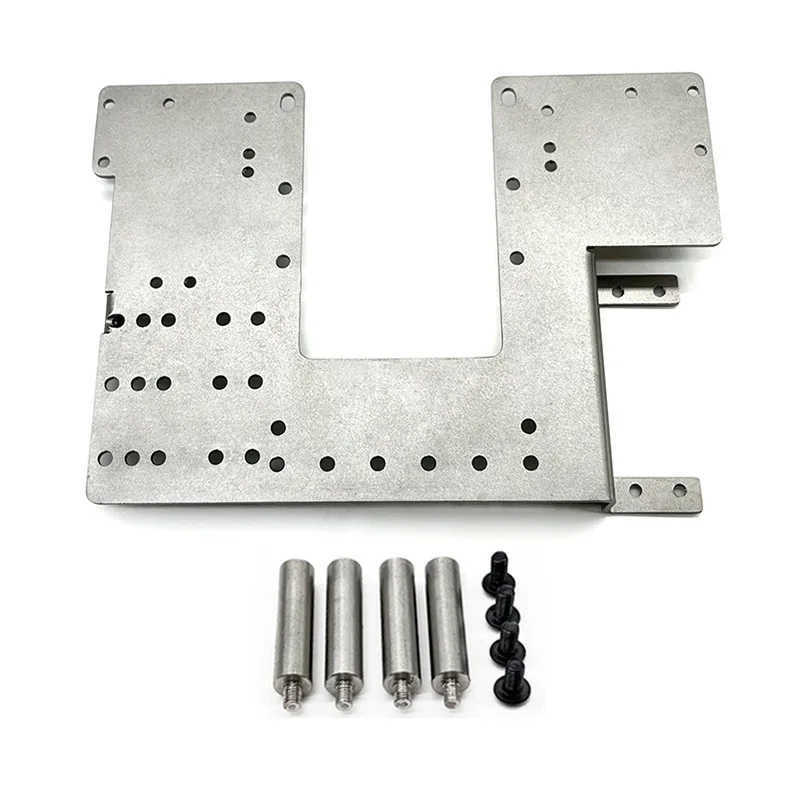 Stainless Steel Battery Mount Plate Second Floor Plate Upper Plate for Tamiya 1/14 RC Truck Tractor Car Upgrades Parts