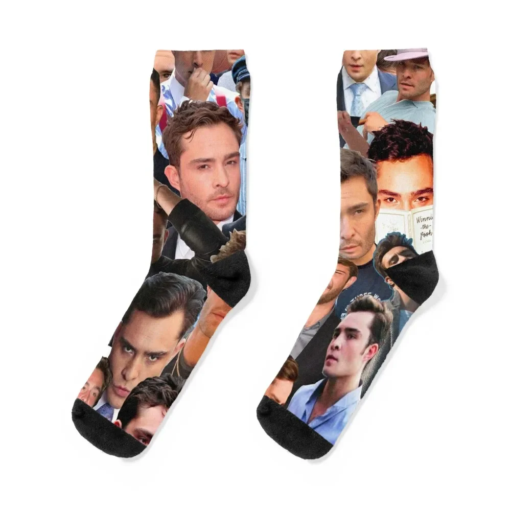 

Ed Westwick Photo Collage Socks new in's retro Socks For Men Women's