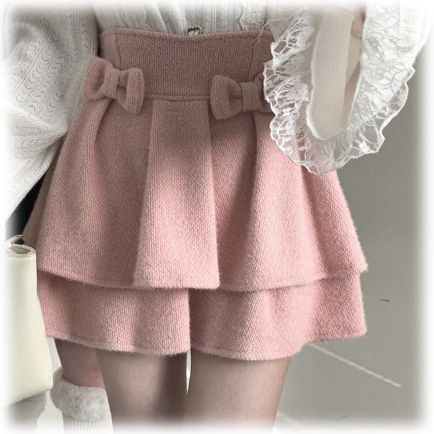 Originele Japanse stijl Lolita korte rok lente herfst zoete hoge taille afslankende mini plooirok voor meisjes