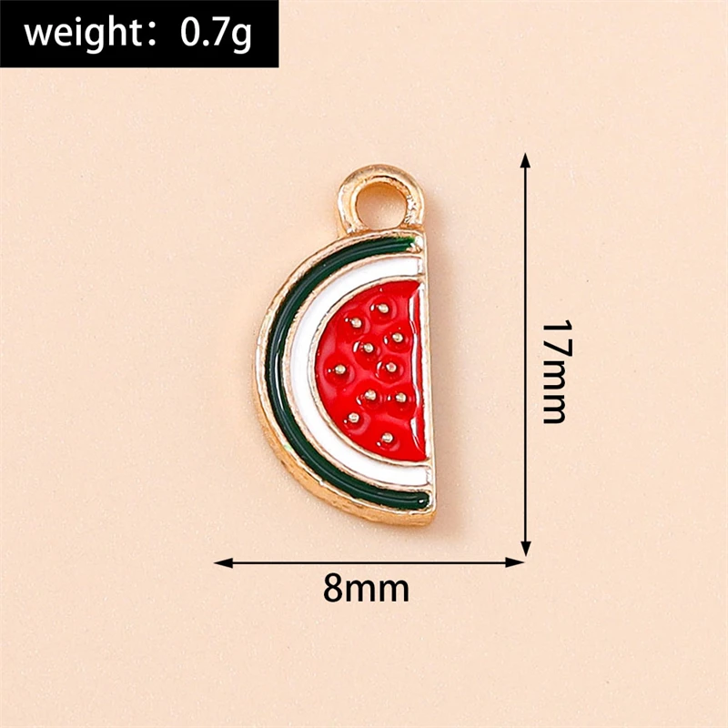 20 Stück Niedliche Gemischte Frucht-Anhänger Emaille Erdbeer-Trauben-Kirsch-Charms für Schmuckherstellung Halsketten Ohrringe DIY Basteln Geschenk – Detail 35