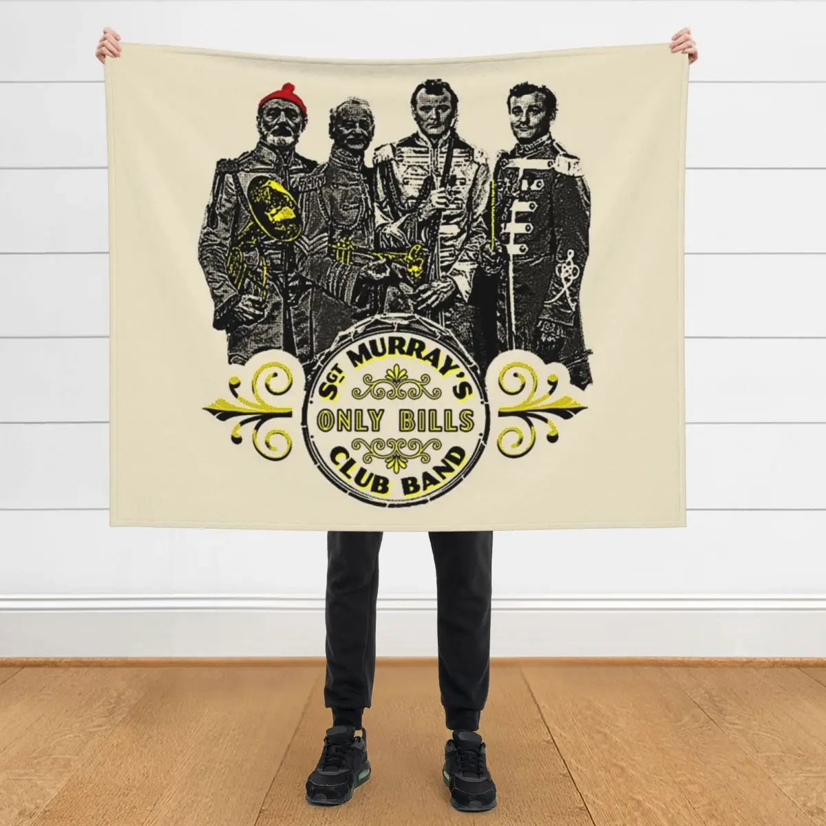 

Sgt. Murray's Only Bills Club Band (Bill Murray) T-Shirt Throw Blanket Flannels Decorative Sofas Furrys Quilt Blankets