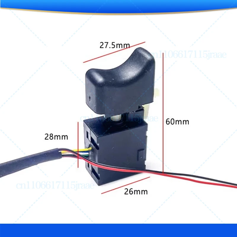 5Pcs 21V Nanwei brushless lithium battery electric wrench switch stepless speed regulation rechargeable maintenance tool