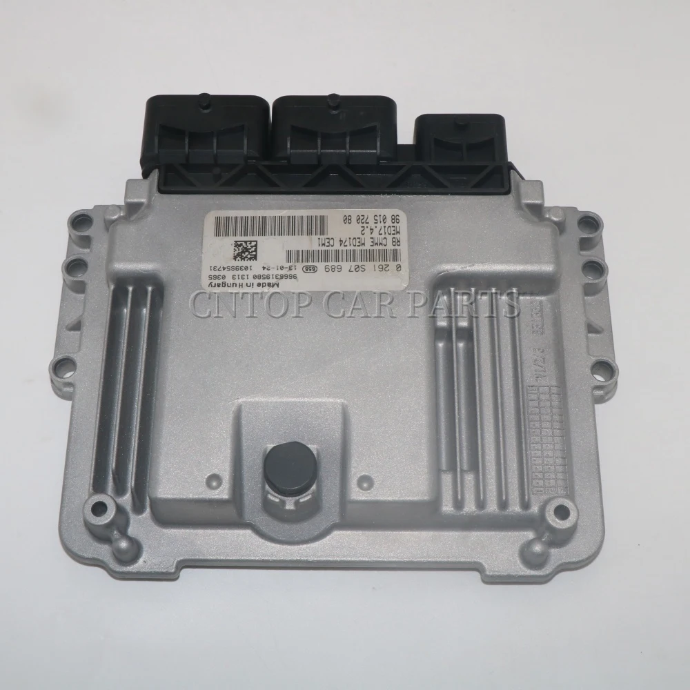 9801572080 0261S07689 9666319580 ECU ECM Module d'unité de commande de moteur ordinateur pour citroën DS3 Peugeot 1.6 THP
