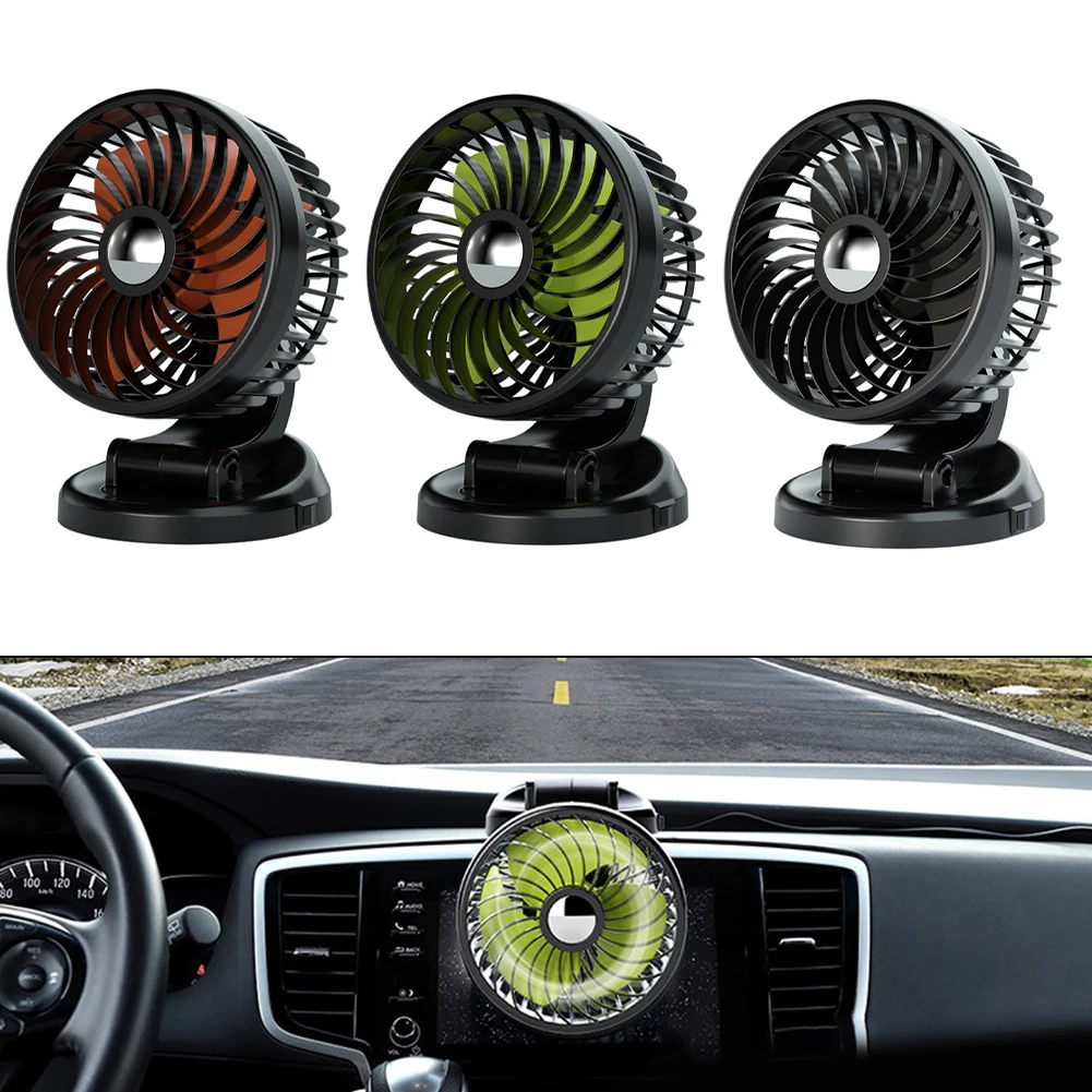 

360 Degree Adjustable Fan for Cheshan F612 Car Energy Efficient 5W Power Compact Design Vehicle Cooling Fan for Car Use