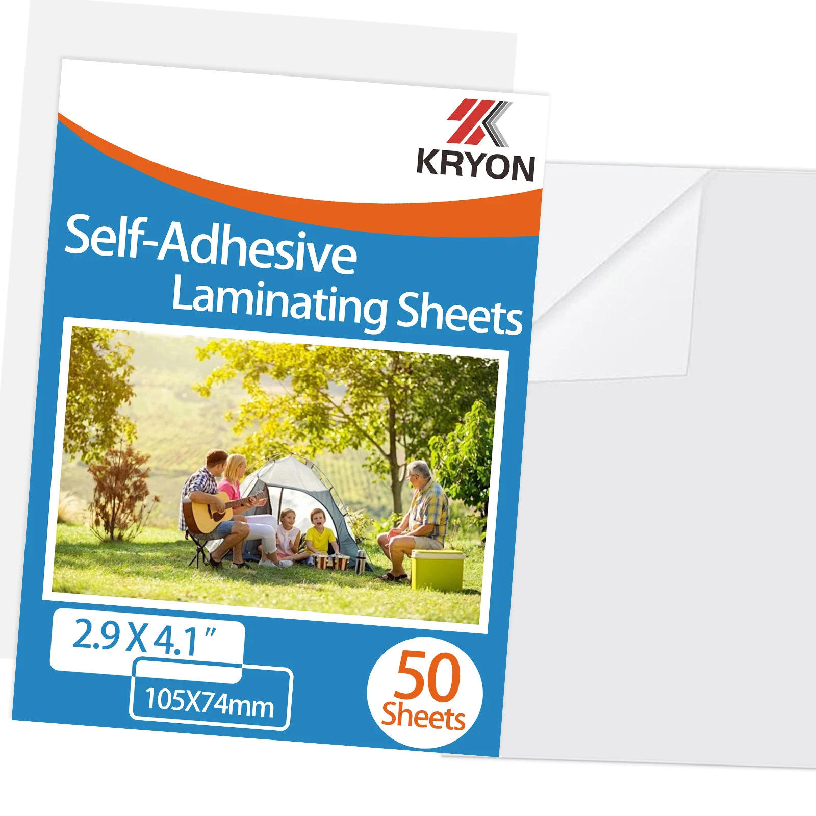 50 Sheets Size: 2.9 x 4.1 Inch Clear Holographic Sticker Paper Clear Holographic Overlay Cold Laminating Film