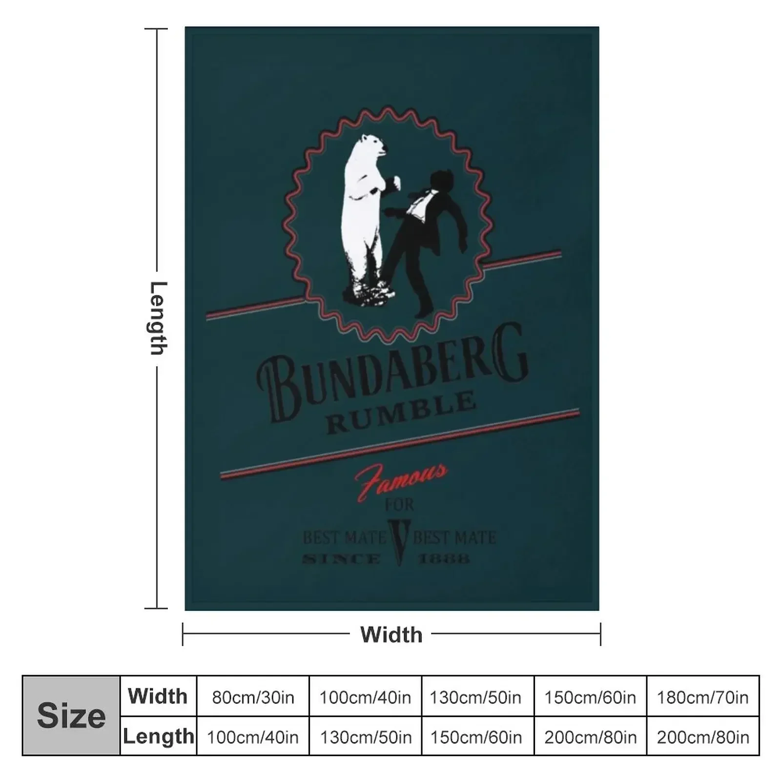 Bundaberg Rumble Throw Blanket warm winter valentine gift ideas Blankets